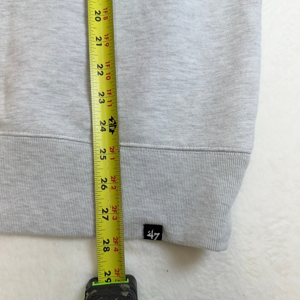 47 Brand Cincinnati Bengals Mens Large Colorblock Hoodie Grey Black NFL GCF23B - Picture 9 of 9